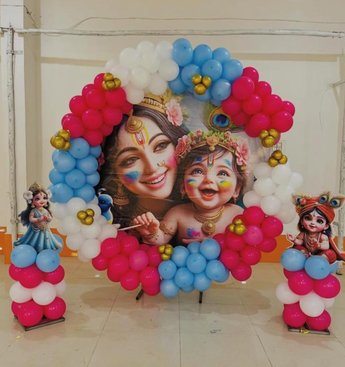 Baby shower girl theme balloon setup — Event Ease Balloon Décor NJ