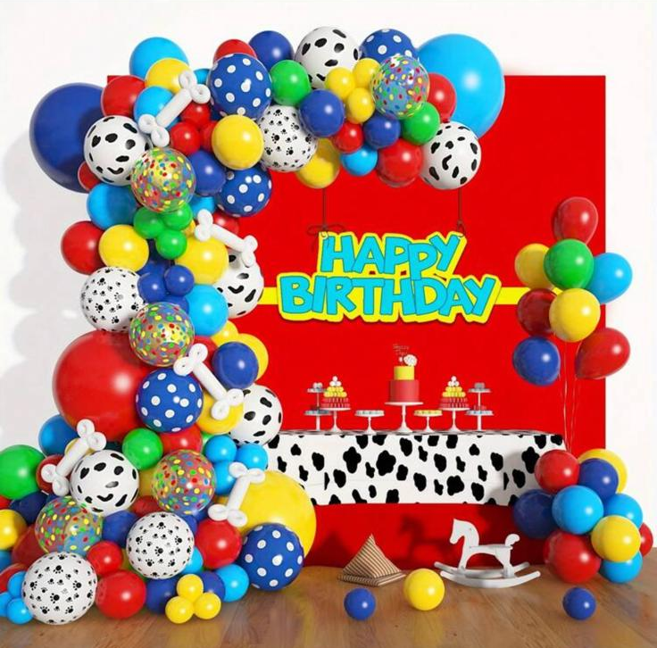 Birthday balloon setup, Paw Patrol theme — Event Ease Balloon Décor NJ